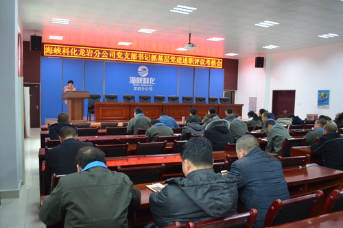 鄧義楨：龍巖分公司機關(guān)一黨支部書記施英星進行述職.jpg